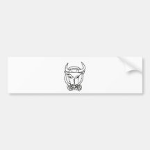 LE TAUREAU EN COLERE.jpg Autocollant Pour Voiture