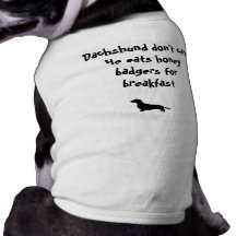 Le teckel ne s'inquiètent pas manteaux pour chien