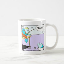 Le tee - shirt drôle de pêcheur malade attaque des tasse à café