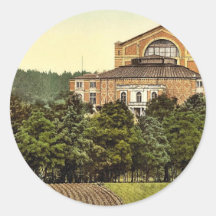 Le théâtre de Wagner (c.-à-d. Festspielhaus), Bayr Adhésif
