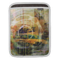 Le transport abstrait vintage de San Francisco housses ipad