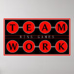 Le travail d'équipe de motivation gagne l'affiche 