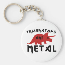 Le Triceratops sont métal Porte-clefs