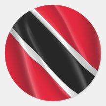 LE TRINIDAD-ET-TOBAGO AUTOCOLLANTS RONDS