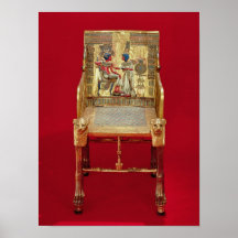 Le trône, de la tombe de Tutankhamun Posters