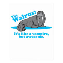 Le vampire de morse carte postale