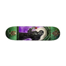 Le vampire et le rose skateboard customisable