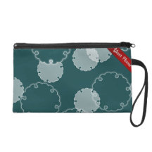 Le vert bleu de rétro sembler a personnalisé l'aff pochettes avec dragonne