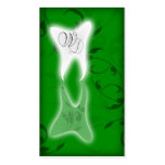 Le vert élégant de carte de visite de dentiste ref