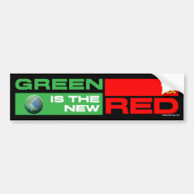 Le vert est le nouveau rouge adhésifs pour voiture
