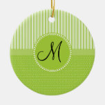 Le vert fait sur commande de monogramme barre le m ornements