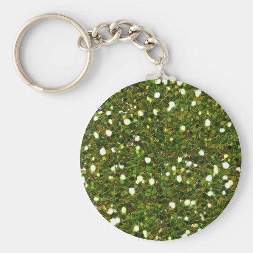 Le vert scintille Keychain Porte-clé