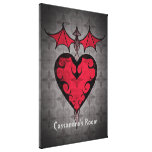 Le victorian gothique a jalonné le coeur de vampir toile tendue sur châssis