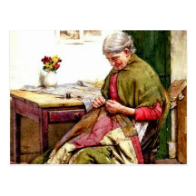 Le vieil édredon - Walter Langley Cartes Postales