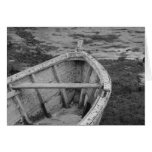 Le vieux bateau noir et blanc carte de vœux