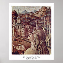 Le vin de finition St John par Carlo Crivelli Poster