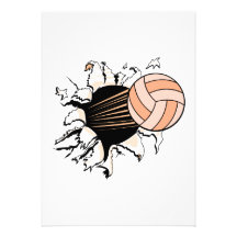 le volleyball des femmes déchirant faire-parts