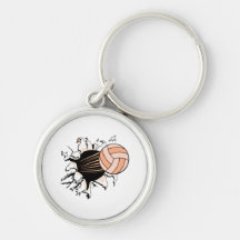le volleyball des femmes déchirant porte-clefs