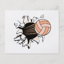 le volleyball des femmes déchirant prospectus personnalisés