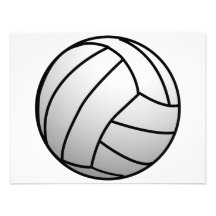 Le volleyball fait sur commande folâtre le produit cartons d'invitation personnalisés