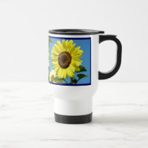 Le voyage de tasse de café de tournesols attaque l