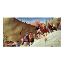 Le voyage des Magi, un fragment d'une image Cartes De Vœux Avec Photo