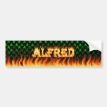 Le vrai feu d'Alfred et conception d'adhésif pour  Autocollant Pour Voiture