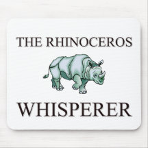 Le Whisperer de rhinocéros Tapis De Souris