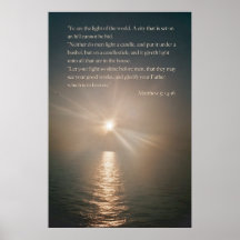 Le YE sont la lumière du monde Posters