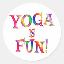Le yoga est amusement autocollants