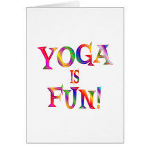 Le yoga est amusement carte de vœux