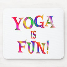 Le yoga est amusement tapis de souris