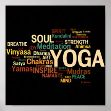 Le YOGA exprime l'affiche