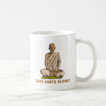 Le yoga font vite lentement mug