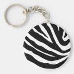 Le zèbre frais barre Keychain Porte-clés