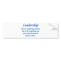 Leadership Bumper Sticker