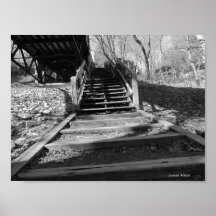 Leading up stairs print