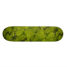 Leaf and flower patterns skate board decks