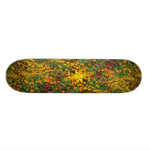 Leaf and flower patterns skateboards