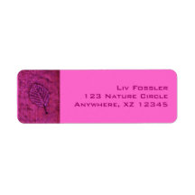 Leaf Fossils Return Address Label