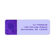 Leaf Fossils Return Address Label