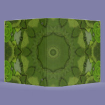 Leaf Green Kaleidosope binders
