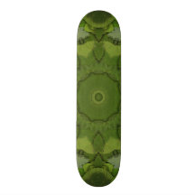 Leaf Green Kaleidosope Custom Skateboard