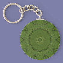 Leaf Green Kaleidosope keychains