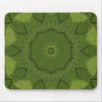 Leaf Green Kaleidosope mousepads