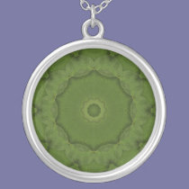 Leaf Green Kaleidosope necklaces