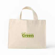 leaf live green tote bags