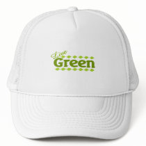leaf live green mesh hats