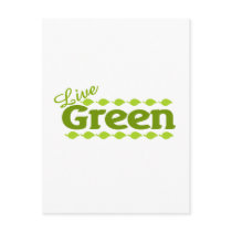 leaf live green postcards