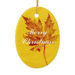 Leaf Nature Print Ornament